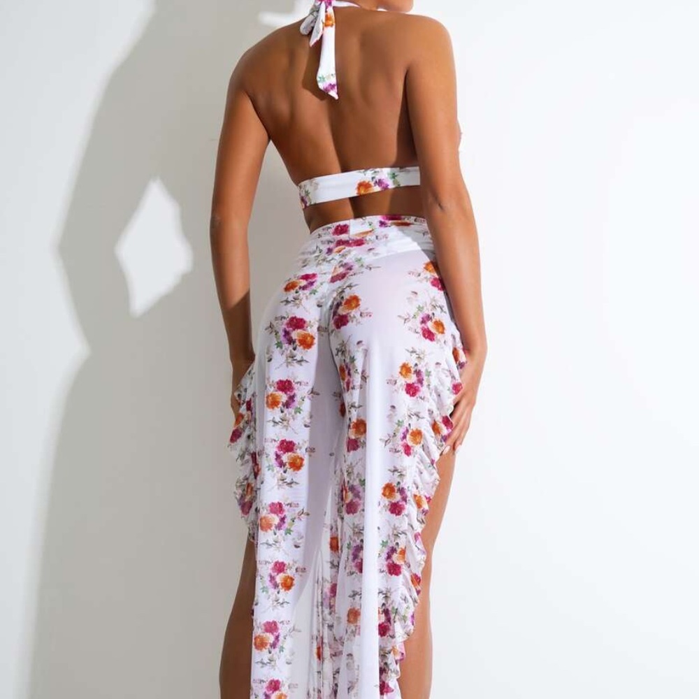 3 piece floral bikini